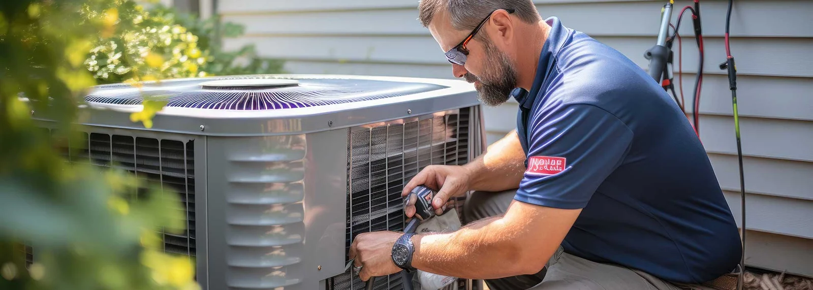 HVAC Technician at work